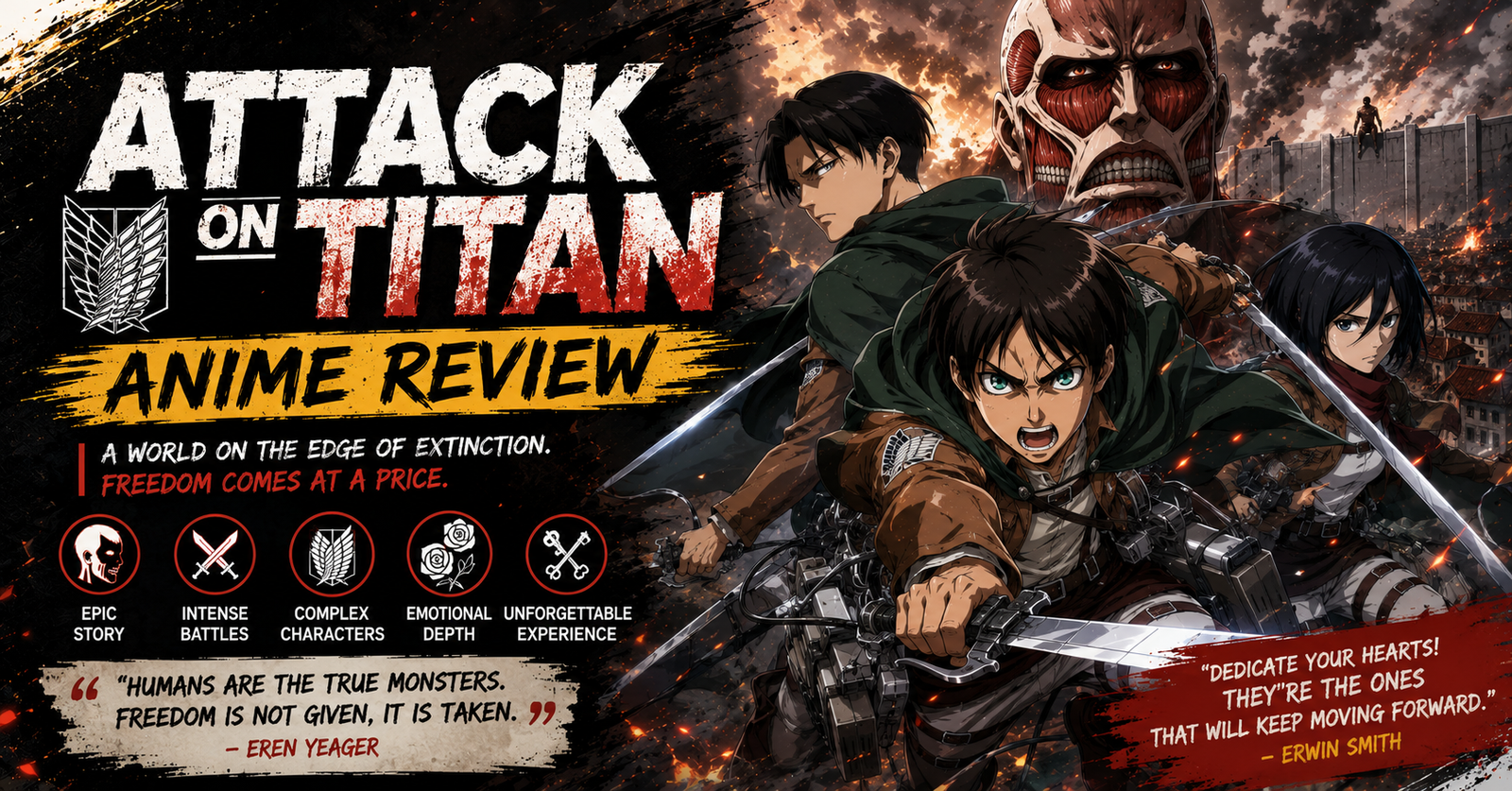 Attack on Titan Anime Review: The Series That Redefined Dark Fantasy Anime
