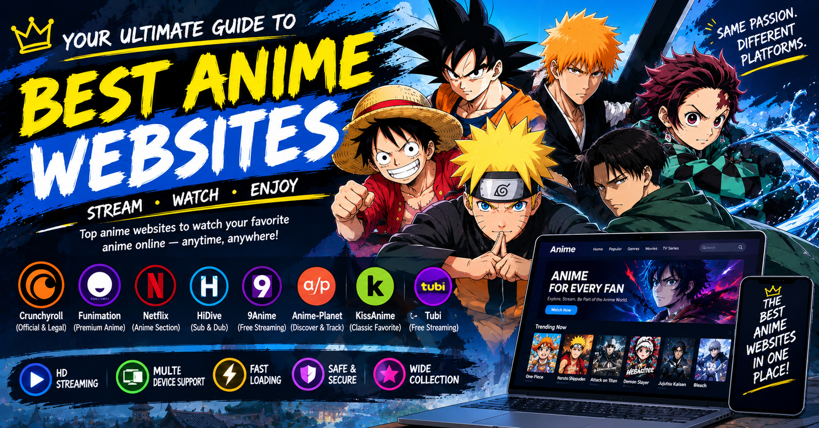 Best Anime Websites in 2026: A Complete Guide to Watching Anime Online
